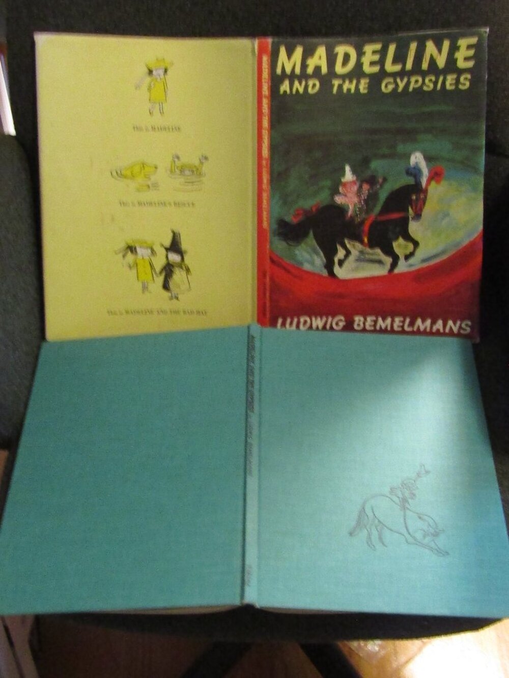 1967 Hardcover in DJ MADELINE & THE GYPSIES Stated 4th Printing Circus Adventure